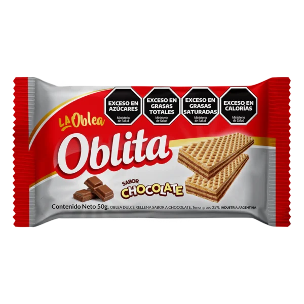 Oblea Oblita sabor chocolate 50 gr