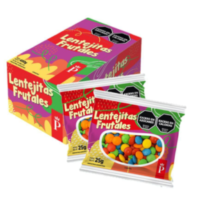 Palmesano- Lentejitas Frutales 25 gr - Caja 18 u.
