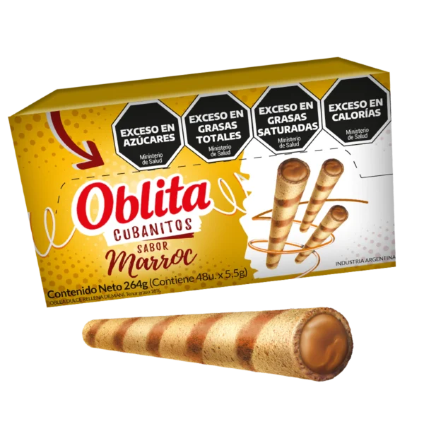 Cubanitos Oblita sabor marroc - caja 48 u.