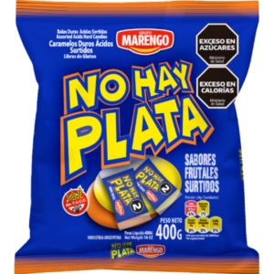 Caramelos Marengo "no hay plata" surtidos 400 gr