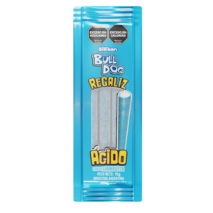 Bull Dog- Regaliz Frambuesa 12 tiras - 3 u.