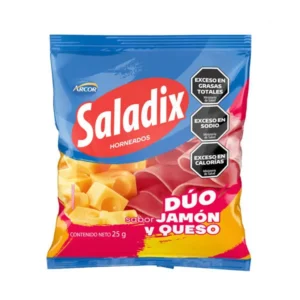 Saladix Duo sabor jamon y queso 30 gr - Caja 6 u.