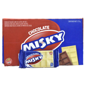 Chocolate Misky blanco - Caja 30 u.
