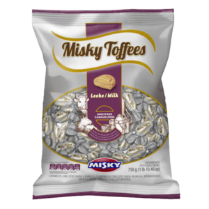 Caramelos Misky Tofees leche 648 gr
