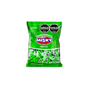 Caramelos Misky transparente menta 935 gr