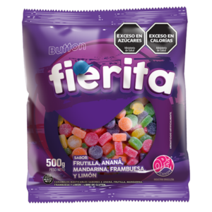 Gomita Fierita Button x500grs.