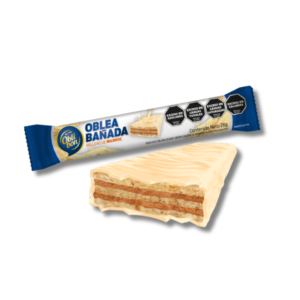 Oblita - Oblea bañada Blanco rell. con marroc x20u
