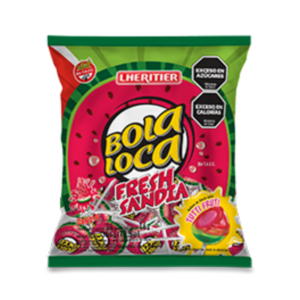 Lheritier - Chupetín Bola Loca Sandía Fresh x24u.
