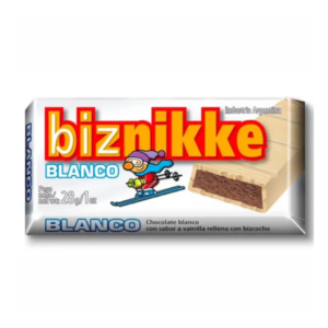 Biznikke - Chocolate Blanco relleno bizcocho x15u x28gr
