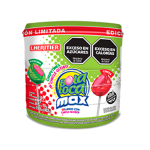 Lheritier-Pote Chup. Bola Loca Max x24u- Sandía Fresh y Frutilla