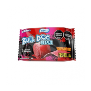 Bull Dog- Vidal Regaliz Frutilla x24u x19gr