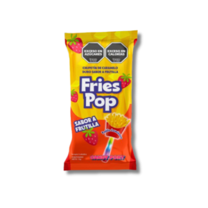 Candy Port- Fries Pop sabor Frutilla x30u x13gr