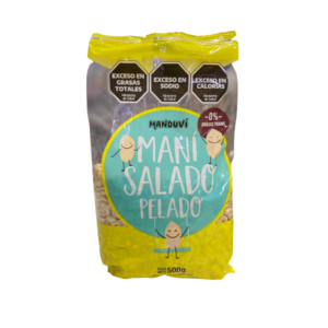 Manduví- Maní Salado Pelado x500gr