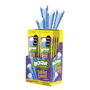 Mogul- Tubitos Zombie Halloween sabor Arándanos x16u x15gr